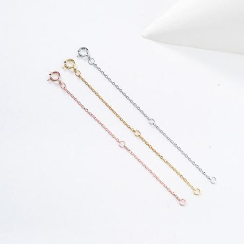 925 Sterling Silver Extender Chain DIY Sold By PC