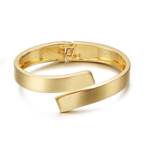 Brazalete de Aleación de Zinc, chapado, para mujer, dorado, Vendido por UD