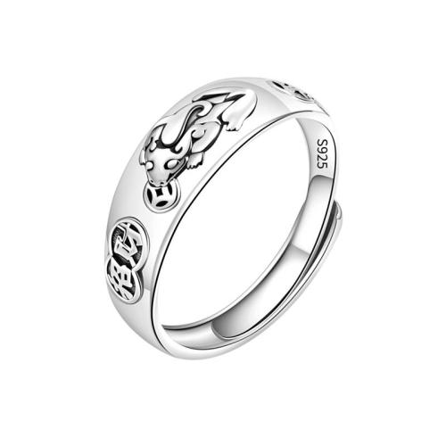 Sterling Silber Schmuck Fingerring, 925 Sterling Silber, plattiert, für Frau, Silberfarbe, verkauft von PC