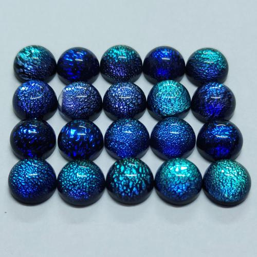 Cabochon de Murano , chalumeau, Rond, DIY & normes différentes pour le choix, bleu, Vendu par PC