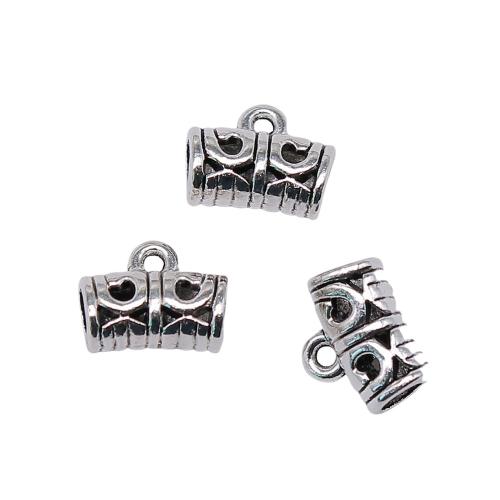 Zinklegering Bail Kralen, Zinc Alloy, antiek zilver plated, Vintage & mode sieraden & DIY, 11x9mm, Verkocht door PC