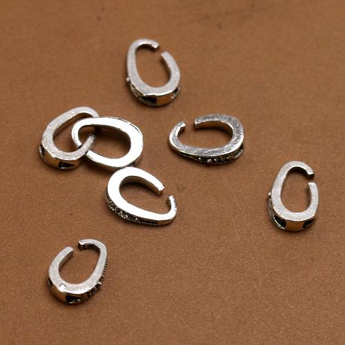 Zinklegierung Während Hook, antik silberfarben plattiert, Vintage & Modeschmuck & DIY, frei von Nickel, Blei & Kadmium, 10x7x2.70mm, ca. 100PCs/Tasche, verkauft von Tasche