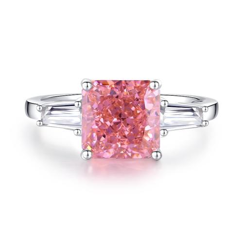 Zircon cubique Micro Pave Sterling Silver Rings, Argent sterling 925, bijoux de mode & normes différentes pour le choix & pavé de micro zircon & pour femme, plus de couleurs à choisir, Vendu par PC