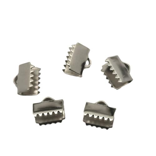 Crimp nastro in acciaio inox, 304 acciaio inox, DIY & formato differente per scelta, colore originale, Venduto da PC