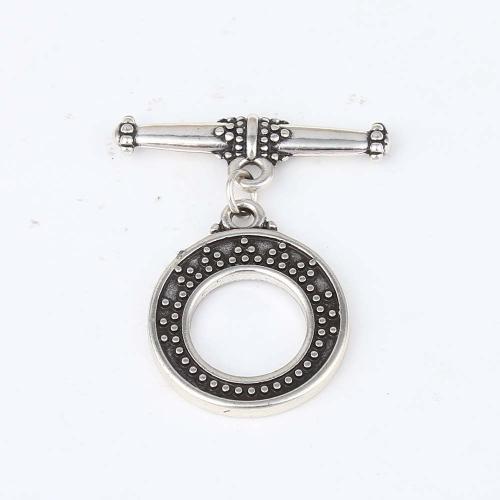 Prás Scoránaigh Clasp, dath airgid plated, DIY, dubh, nicil, luaidhe & caidmiam saor in aisce, 34.70x28.50x2.20mm, Díolta De réir PC