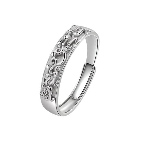 Sterling Silver Nakit Finger Ring, 925 Sterling Silver, pozlaćen, bez spolne razlike & različite veličine za izbor, izvorna boja, Prodano By PC