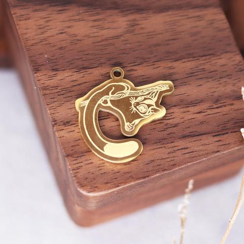 Stainless Steel Animal Pendants 304 Stainless Steel Vacuum Ion Plating fashion jewelry & DIY Sold By PC