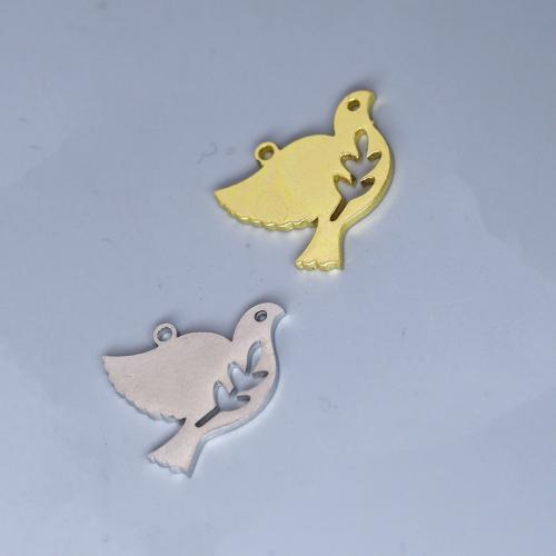 Stainless Steel Animal Pendants 304 Stainless Steel Bird Vacuum Ion Plating fashion jewelry & DIY & hollow Sold By PC