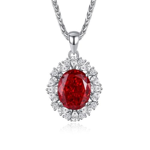 Zircon cubique Micro Pave collier en argent Sterling, Argent sterling 925, avec 5cm chaînes de rallonge, bijoux de mode & pavé de micro zircon & pour femme, plus de couleurs à choisir, Longueur Environ 40 cm, Vendu par PC