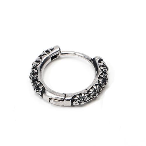 Stainless Steel Huggie Hoop Earring 304 Stainless Steel punk style & for man original color Sold By PC