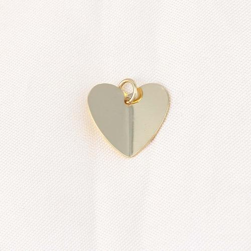 Brass Heart Pendants gold color plated DIY nickel lead & cadmium free Sold By PC