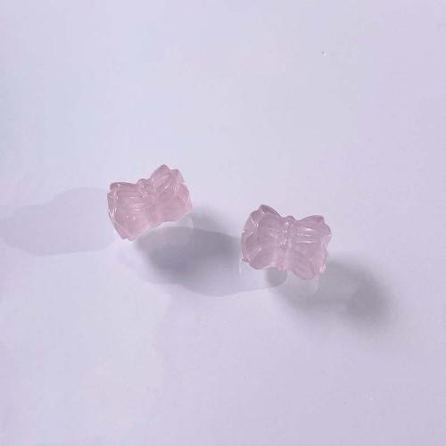 Natural Rose Quartz Beads Flower DIY pink 14mm Sold By PC