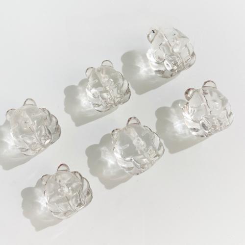 Φυσικό Σαφή χαλαζία χάντρες, Clear Quartz, Αλεπού, DIY, λευκό, 15mm, Sold Με PC