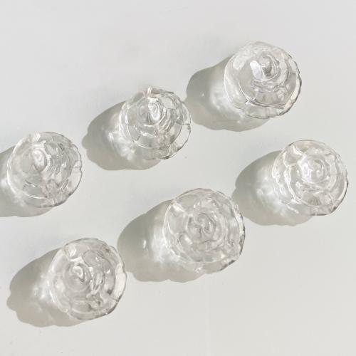 Naturliga Clear Quartz pärlor, Fox, DIY, vit, 11x16mm, Säljs av PC