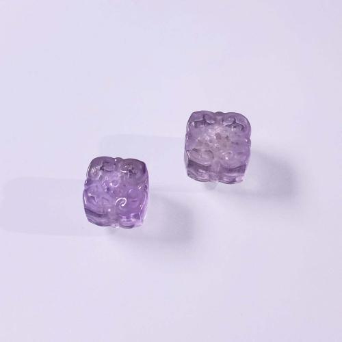 Granos Amethyst naturales, amatista, Cuadrado, Bricolaje, Púrpura, aboutuff1a14-16mm, Vendido por UD