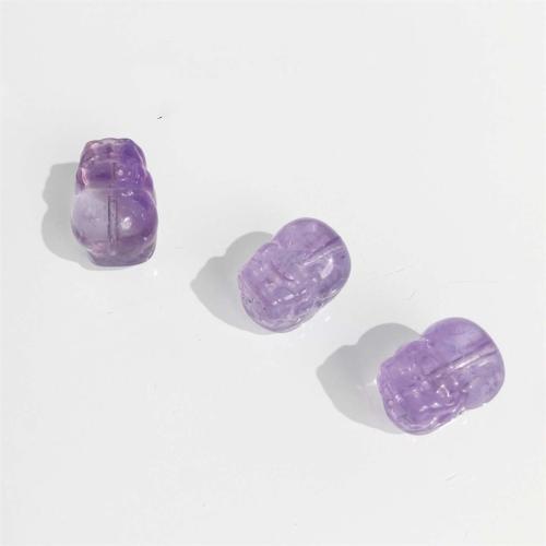 Natural Amethyst Beads Mythical Wild Animal DIY purple 14mm Sold By PC