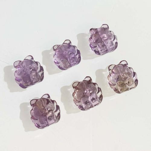 Natuurlijke Amethyst kralen, Amethist, Vos, DIY, purper, 15mm, Verkocht door PC