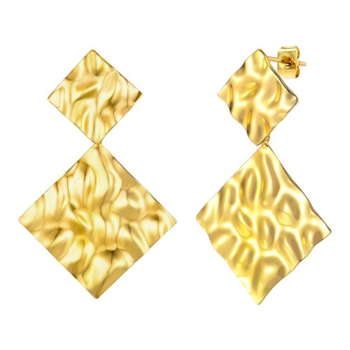 Brass Stud Earring plated for woman golden Sold By Pair