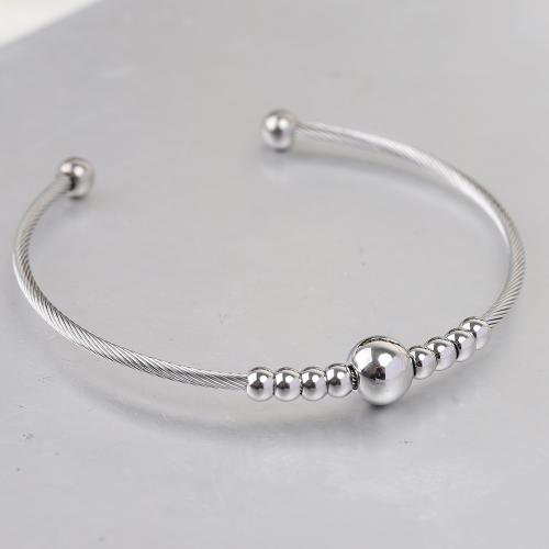 Rozsdamentes acél bangle, 304 rozsdamentes acél, galvanizált, a nő, több színt a választás, Által értékesített PC