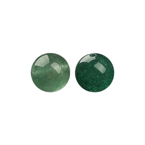 Natural Quartz Jewelry Beads Strawberry Quartz Round DIY green Sold By PC