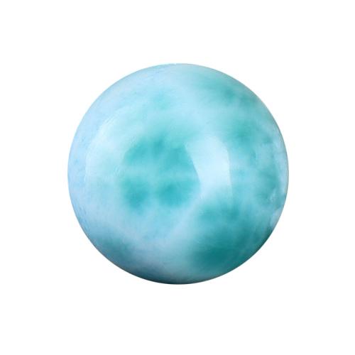 Gemstone Jewelry Beads Larimar Round DIY Sold By PC