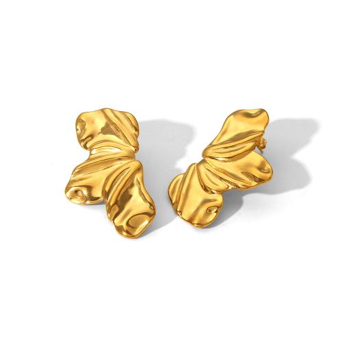 Roestvrij staal Stud Earrings, 304 roestvrij staal, mode sieraden & voor vrouw, meer kleuren voor de keuze, 45x25.50mm, Verkocht door pair