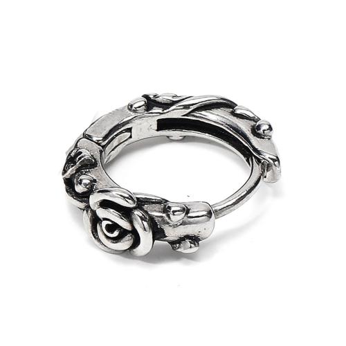 Huggie Obruč náušnice, 304 Stainless Steel, Rose, Punk styl & unisex, Původní barva, 13x16x5.50mm, Prodáno By PC