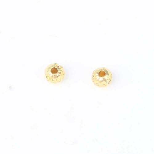 Perles bijoux en laiton, Placage de couleur d'or, DIY, protéger l'environnement, sans nickel, plomb et cadmium, 6x6x5.20mm, Vendu par PC