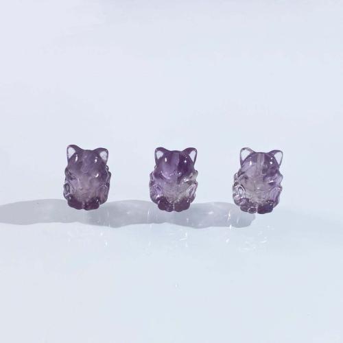 Naturelles perles améthystes, améthyste, renard, DIY, violet, 11x16mm, Vendu par PC