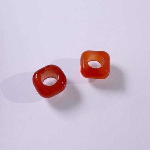 Grânulos de ágata, DIY, vermelho, 14mm, vendido por PC