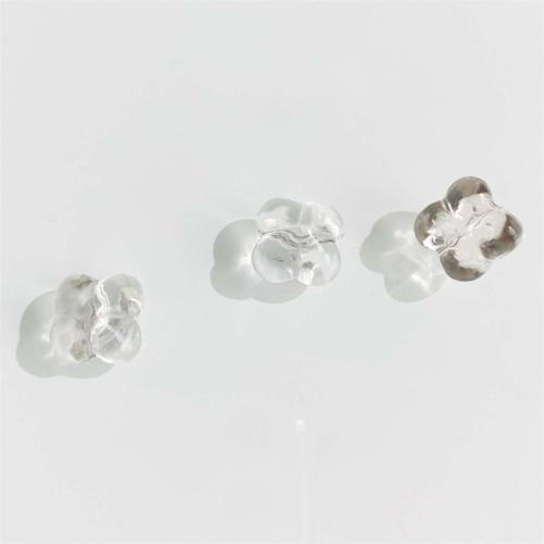 Naturliga Clear Quartz pärlor, Blomma, DIY, vit, 10mm, Säljs av PC