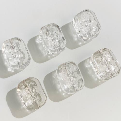 Grânulos de quartzo natural clara, Cristal branco, DIY, branco, 13x17mm, vendido por PC