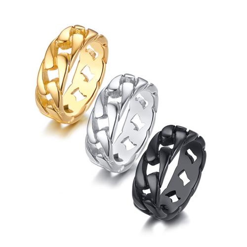 Titanium Steel Finger Ring plated Unisex Sold By PC