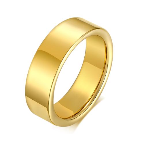 Tungsten Staalring voor Mannen
, Wolfraam staal, plated, uniseks & verschillende grootte voor keus, goud, Verkocht door PC