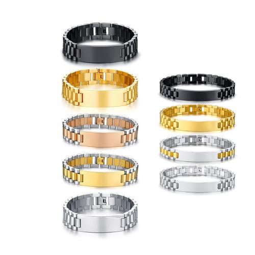 Edelstahl Schmuck Armband, 304 Edelstahl, plattiert, unisex & verschiedene Größen vorhanden, keine, verkauft von PC