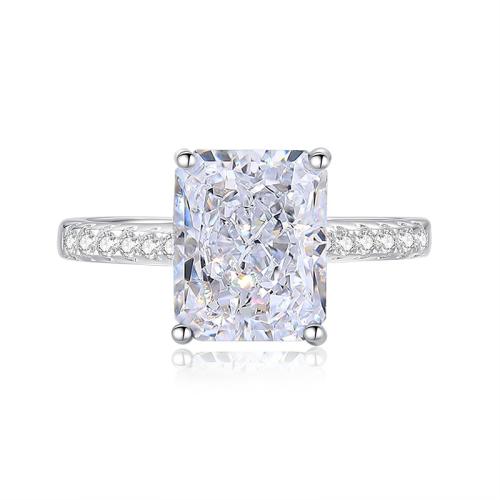 Cubic Zirconia Micro bane Sterling sølv ringe, 925 Sterling Sølv, mode smykker & forskellig størrelse for valg & Micro Pave cubic zirconia & for kvinde, flere farver til valg, Solgt af PC