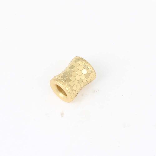 Mässing smycken Pärlor, Kolonn, guldfärg pläterade, DIY, nickel, bly och kadmium gratis, 10.10x8.10x8mm, Säljs av PC