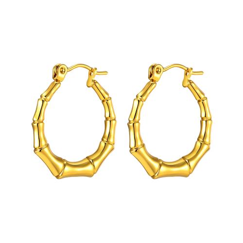 Acier inoxydable Levier Retour Earring, Acier inoxydable 304, Placage, pour femme, doré, Vendu par paire