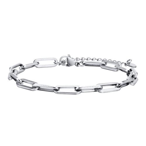 Bracciale gioielli in acciaio inossidabile, 304 acciaio inox, with 5CM extender chain, lucido, unisex, nessuno, Lunghezza Appross. 18 cm, Venduto da PC