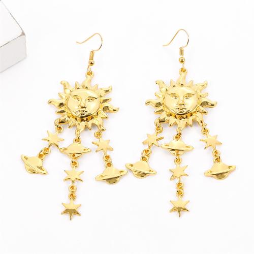 Zinc Alloy Drop Earrings plated for woman Sold By Pair