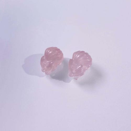 Korálky přírodní Rose Quartz, Liška, DIY, růžový, 15mm, Prodáno By PC