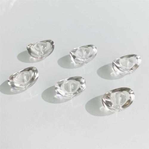 Naturliga Clear Quartz pärlor, Göt, DIY, vit, 10x14mm, Säljs av PC