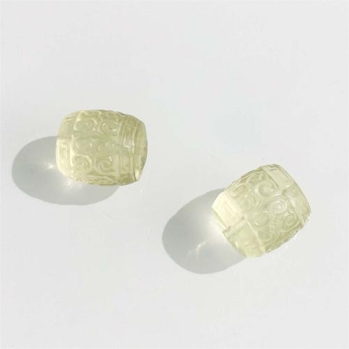 Grânulos de citrino naturais, Cristal amarelo, Tambor, DIY, amarelo, 11x13mm, vendido por PC