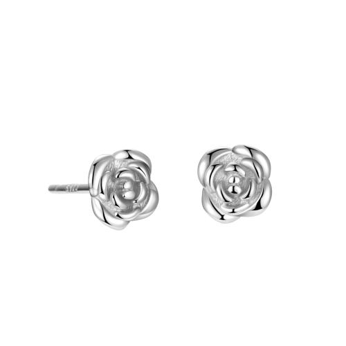 Sterling Silver korut ko, 925 Sterling Silver, Rose, naiselle, enemmän värejä valinta, 5mm, Myymät Pair