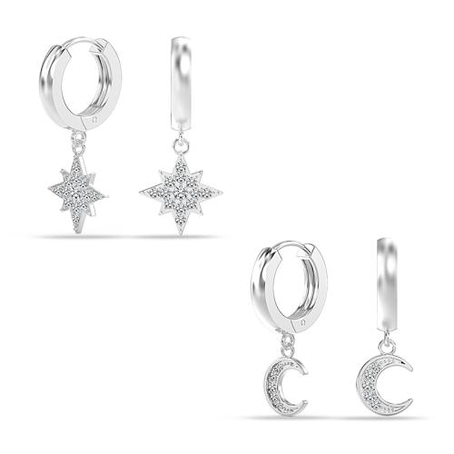 Zinc Alloy Drop Earrings plated for woman Sold By Pair