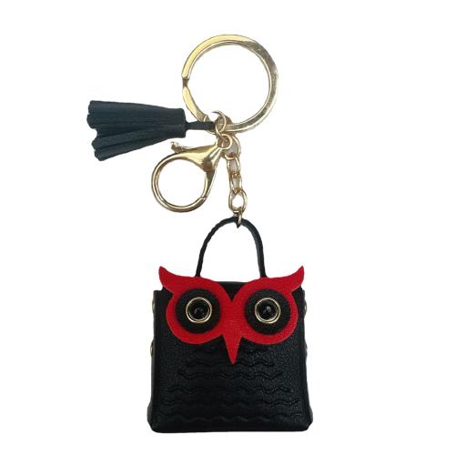 Zink Alloy Key Lås, PU, med Zink Alloy, Owl, Unisex, fler färger för val, 130x50mm, Säljs av PC