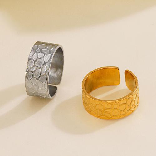 Vinger Ring in edelstaal, 304 roestvrij staal, mode sieraden & voor vrouw, meer kleuren voor de keuze, diameter 17mm, Verkocht door PC