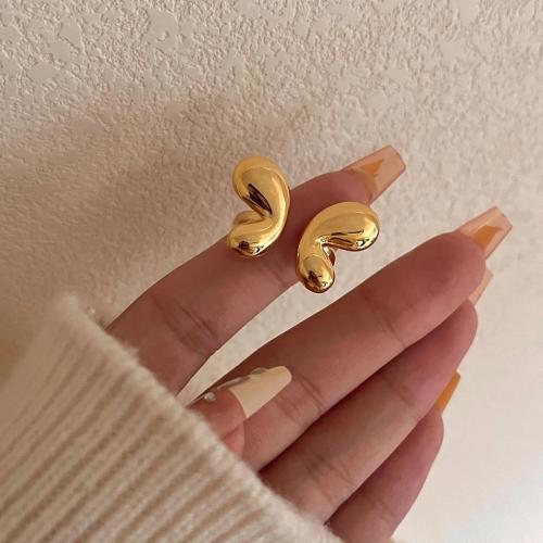 Vinger Ring in edelstaal, 304 roestvrij staal, gold plated, mode sieraden, gouden, Verkocht door PC