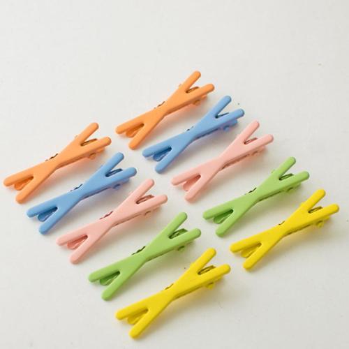 Bek Clips, Zinc Alloy, moffelen vernis, voor vrouw, meer kleuren voor de keuze, Verkocht door pair