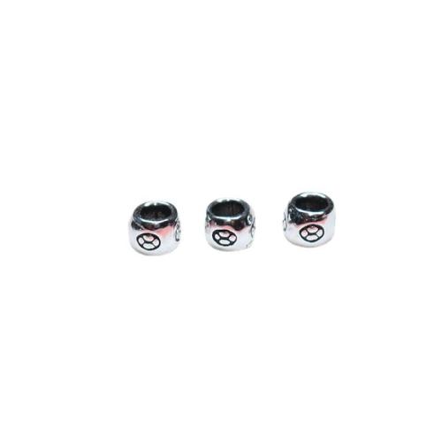 Spacer Beads Jóias, 925 prata esterlina, DIY, cor original, 4.50mm, Buraco:Aprox 2.5mm, vendido por PC